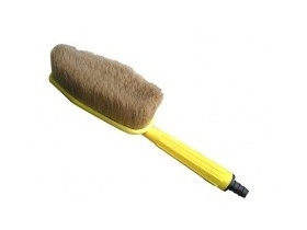 Szczotka przepływowa z naturalnego włosia  do mycia karoseri - bardzo delikatna dla lakieru